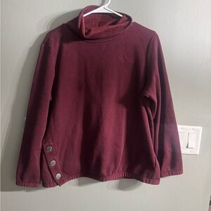 The North Face Women's Burgundy Cowl Neck Sweater